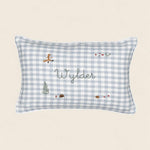 Woodland Friendly Fox Keepsake Linen Cushion - Namesake Embroidery Studio