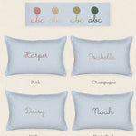 Woodland Friendly Fox Keepsake Linen Cushion - Namesake Embroidery Studio