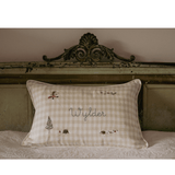 Woodland Friendly Fox Keepsake Linen Cushion - Namesake Embroidery Studio