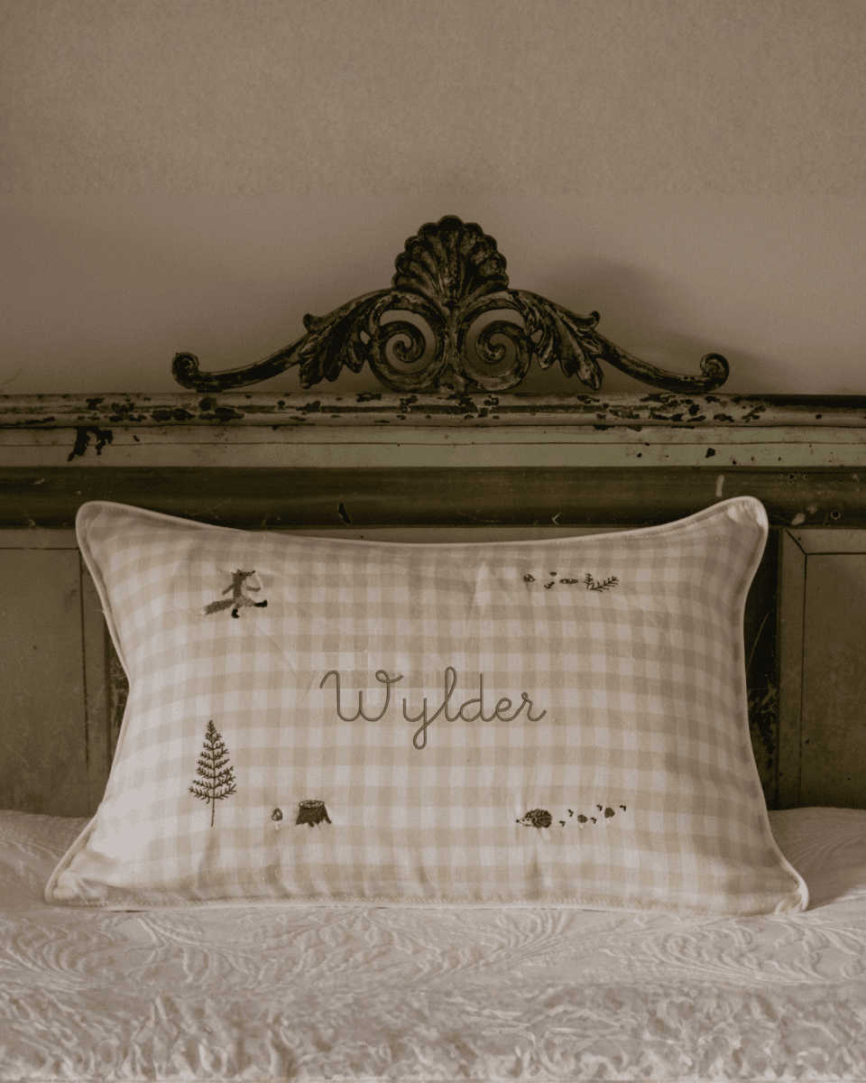 /products/woodland-keepsake-cushion-natural-gingham-linen