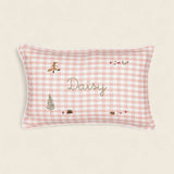 Woodland Friendly Fox Keepsake Linen Cushion - Namesake Embroidery Studio