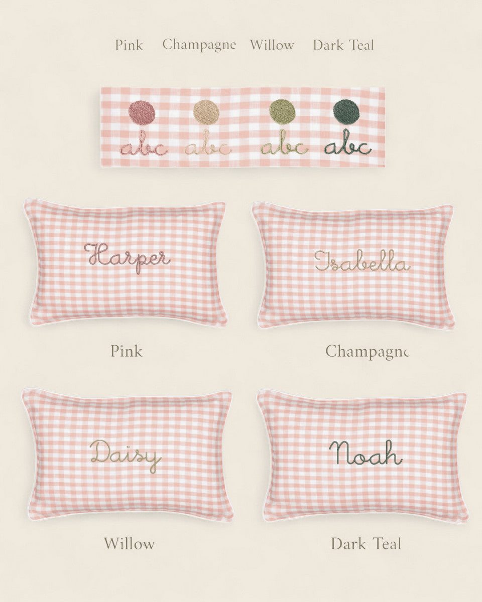 Woodland Friendly Fox Keepsake Linen Cushion - Namesake Embroidery Studio